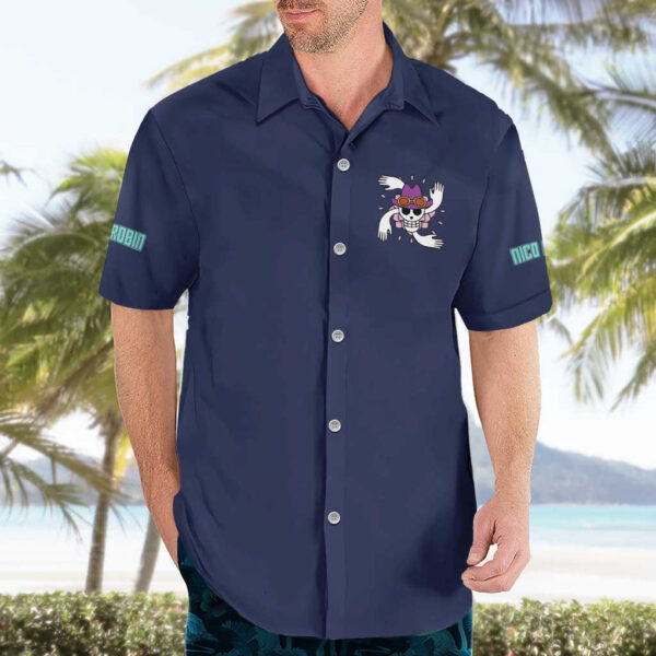 Chemise hawaïenne Nico Robin V2 One Piece Anime - Maison Otaku – Image 3