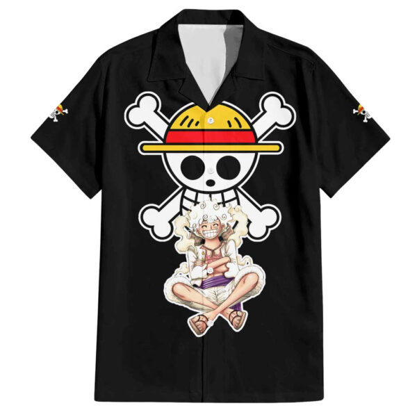 Chemise hawaïenne Luffy Gear 5 Nika One Piece Anime - Maison Otaku
