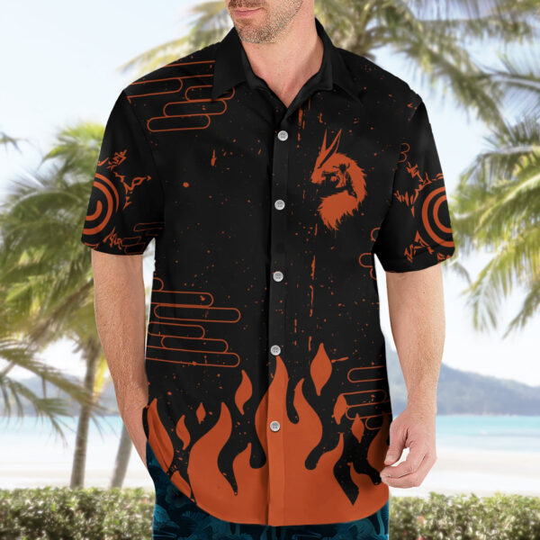 Chemise hawaïenne Kurama Bêtes à neuf queues pour fans - Maison Otaku – Image 3
