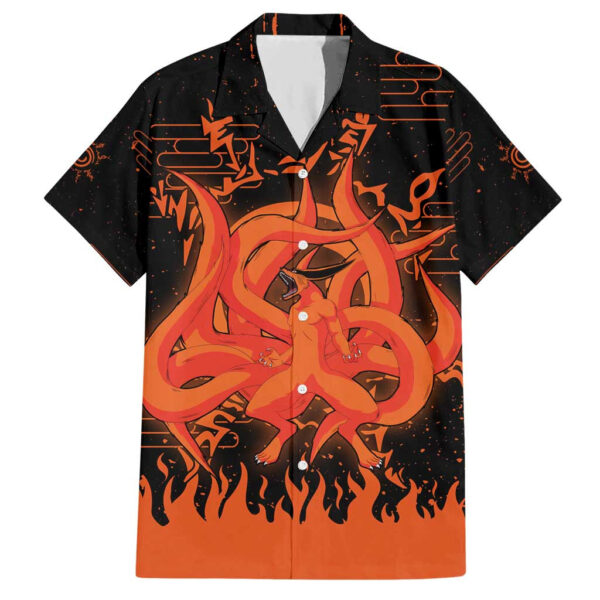 Chemise hawaïenne Kurama Bêtes à neuf queues Naruto Anime - Maison Otaku
