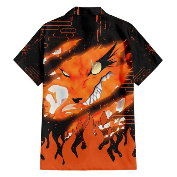 Chemise hawaïenne Kurama Bêtes à neuf queues Naruto Anime - Maison Otaku – Image 2