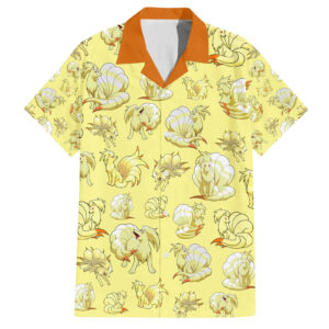Chemise hawaïenne Ninetales motif - Maison Otaku