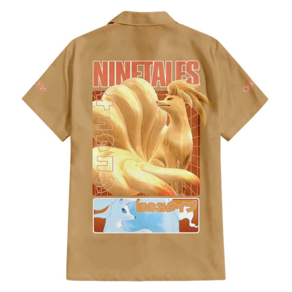Chemise hawaïenne Ninetales Pokémon Anime - Maison Otaku – Image 2