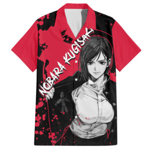 Chemise hawaïenne Nobara Kugisaki Jujutsu Kaisen Manga Style Art - Maison Otaku