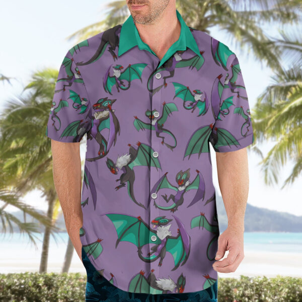 Chemise hawaïenne Noivern motif - Maison Otaku – Image 3