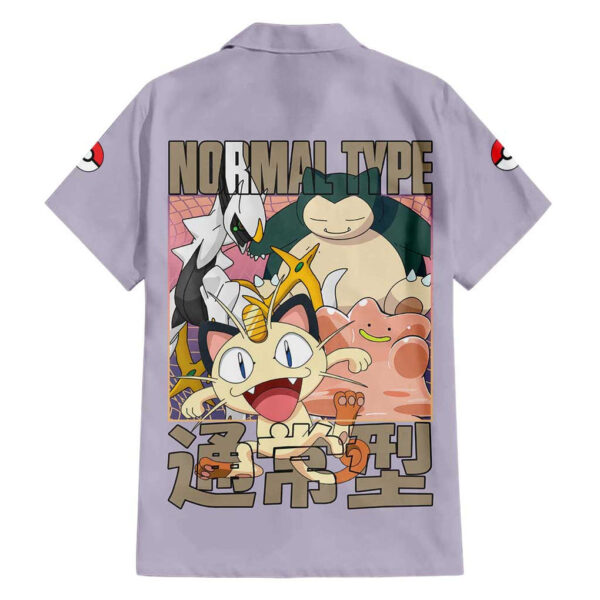 Chemise hawaïenne Pokémon type Normal Anime - Maison Otaku – Image 2