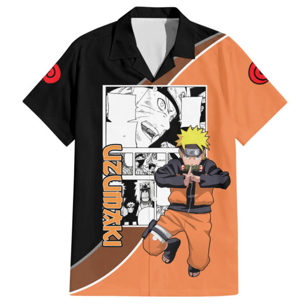 Chemise hawaïenne Naruto Uzumaki NRT Anime Manga Mix - Maison Otaku
