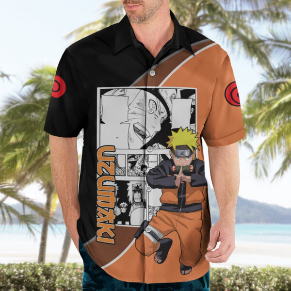 Chemise hawaïenne Naruto Uzumaki NRT Anime Manga Mix - Maison Otaku – Image 3