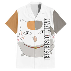 Chemise hawaïenne Nyanko Sensei Madara Natsume Yuujinchou Anime - Maison Otaku