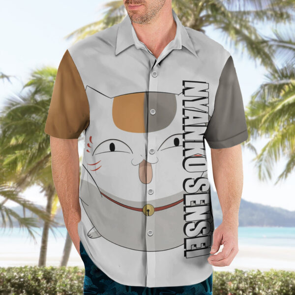 Chemise hawaïenne Nyanko Sensei Madara Natsume Yuujinchou Anime - Maison Otaku – Image 3