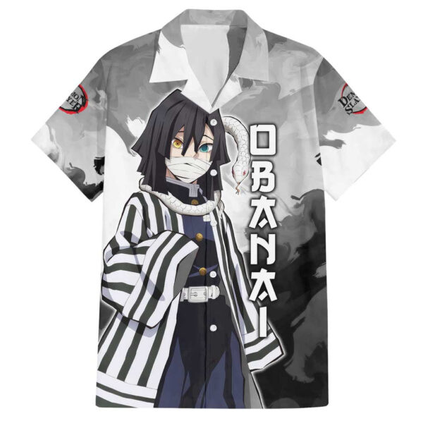 Chemise hawaïenne Obanai Iguro Demon Slayer Anime - Maison Otaku