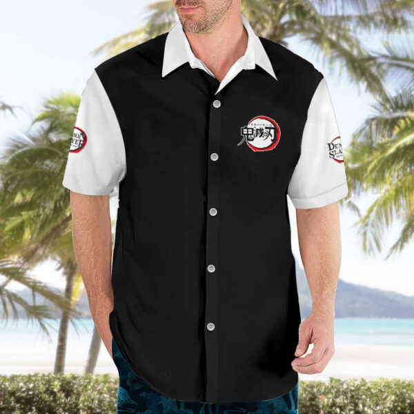 Chemise hawaïenne Obanai Iguro Demon Slayer Anime V2 - Maison Otaku – Image 3