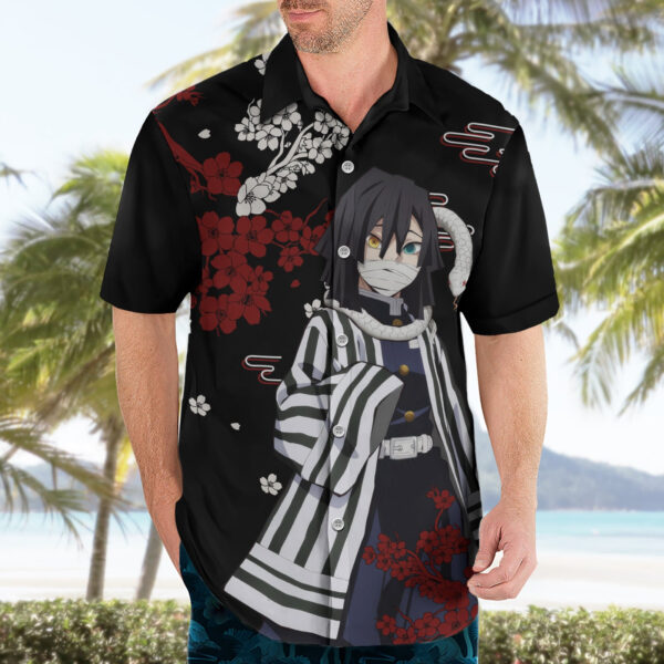 Chemise hawaïenne Obanai Iguro style japonais - Maison Otaku – Image 3