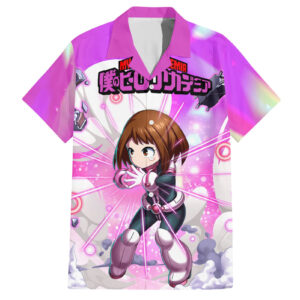 Chemise hawaïenne Ochako Uraraka Anime - Maison Otaku