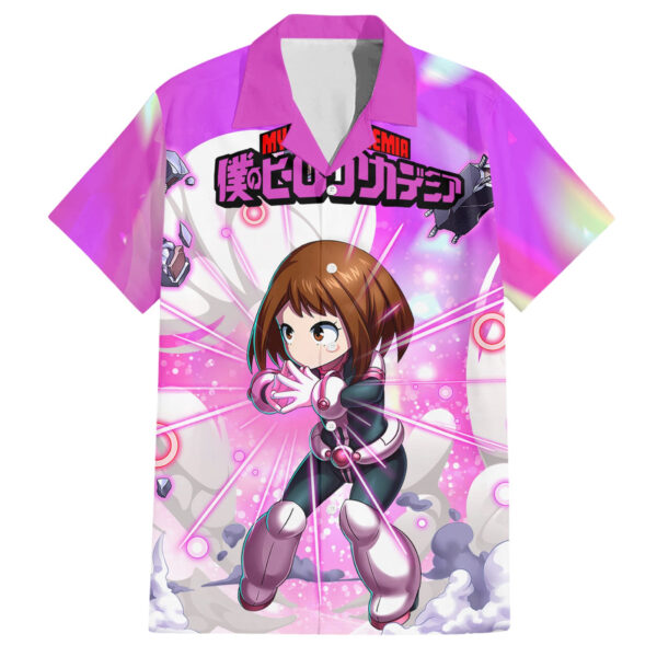 Chemise hawaïenne Ochako Uraraka Anime - Maison Otaku
