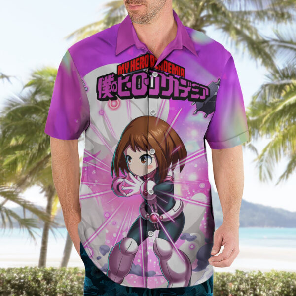 Chemise hawaïenne Ochako Uraraka Anime - Maison Otaku – Image 3