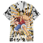 Chemise hawaïenne One Piece force flamboyante Luffy Anime Manga Mix – Maison Otaku