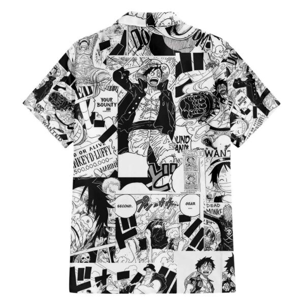 Chemise hawaïenne One Piece force flamboyante Luffy Anime Manga Mix - Maison Otaku – Image 2