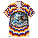 Chemise hawaïenne One Piece explosion fractale Trafalgar Law – Maison Otaku