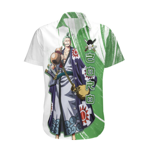 Chemise hawaïenne One Piece Roronoa Zoro Wano épéiste - Maison Otaku – Image 2
