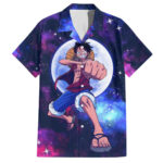 Chemise hawaïenne One Piece anneau lunaire Luffy Anime – Maison Otaku
