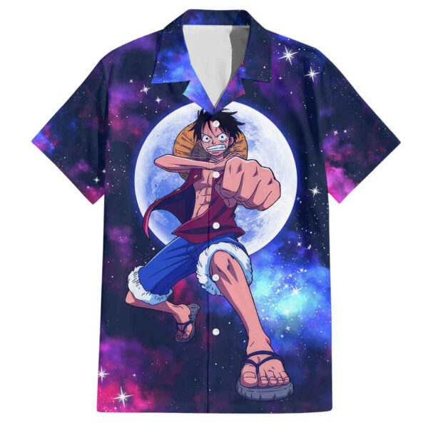 Chemise hawaïenne One Piece anneau lunaire Luffy Anime - Maison Otaku