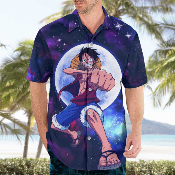 Chemise hawaïenne One Piece anneau lunaire Luffy Anime - Maison Otaku – Image 3