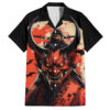 Chemise hawaïenne Oni démon art japonais - Maison Otaku