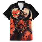 Chemise hawaïenne Oni démon art japonais – Maison Otaku