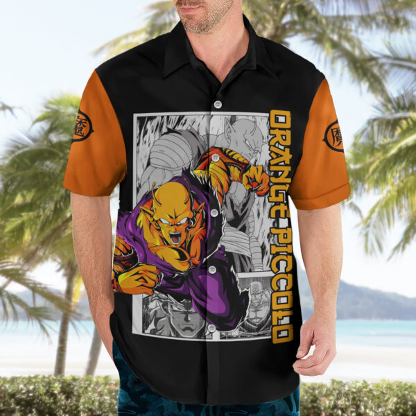 Chemise hawaïenne Orange Piccolo Dragon Ball Anime Manga Mix - Maison Otaku – Image 3