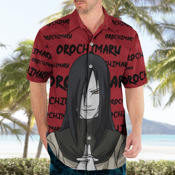 Chemise hawaïenne Orochimaru style manga Anime - Maison Otaku – Image 3