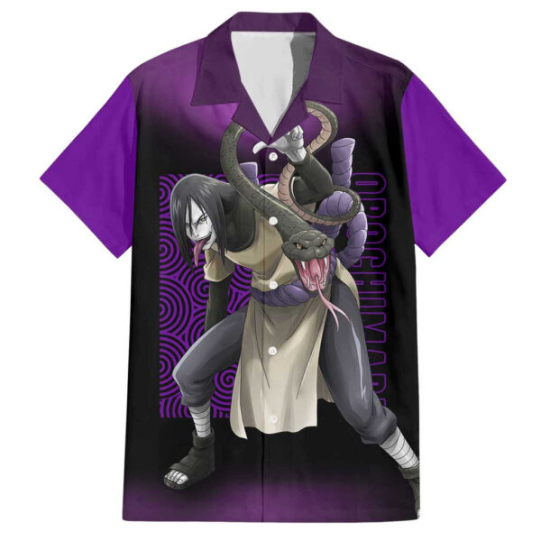 Chemise hawaïenne Orochimaru Naruto Anime - Maison Otaku