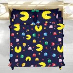 Housse De Couette Pac-Man Parure de lit Ensemble De Literie