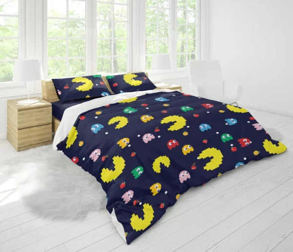 Housse De Couette Pac-Man Parure de lit Ensemble De Literie – Image 2
