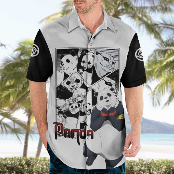 Chemise hawaïenne Panda Jujutsu Kaisen Anime Manga Mix - Maison Otaku – Image 3