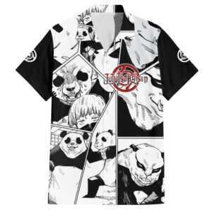 Chemise hawaïenne Panda Jujutsu Kaisen Japan Anime - Maison Otaku