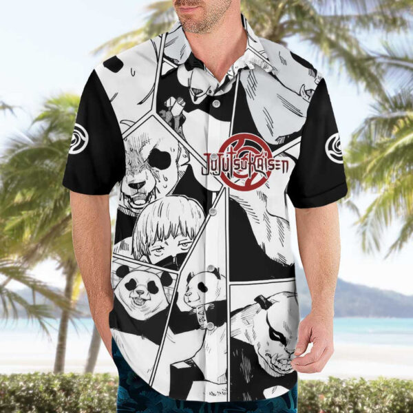 Chemise hawaïenne Panda Jujutsu Kaisen Japan Anime - Maison Otaku – Image 3