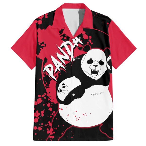 Chemise hawaïenne Panda Jujutsu Kaisen Manga Style Art - Maison Otaku