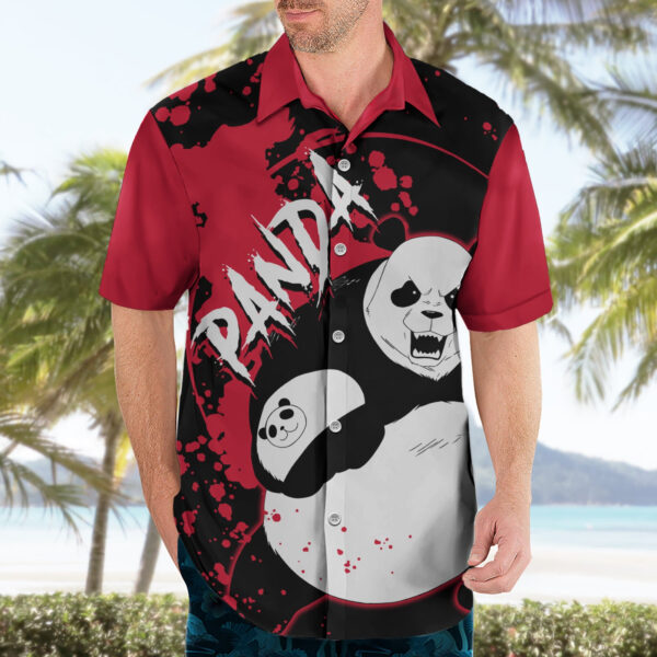 Chemise hawaïenne Panda Jujutsu Kaisen Manga Style Art - Maison Otaku – Image 3