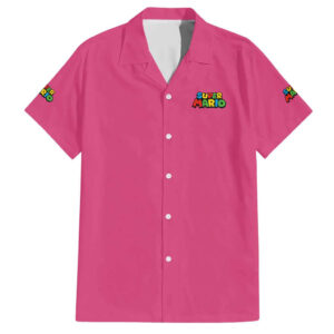 Chemise hawaïenne Peach Mario Bros Anime - Maison Otaku