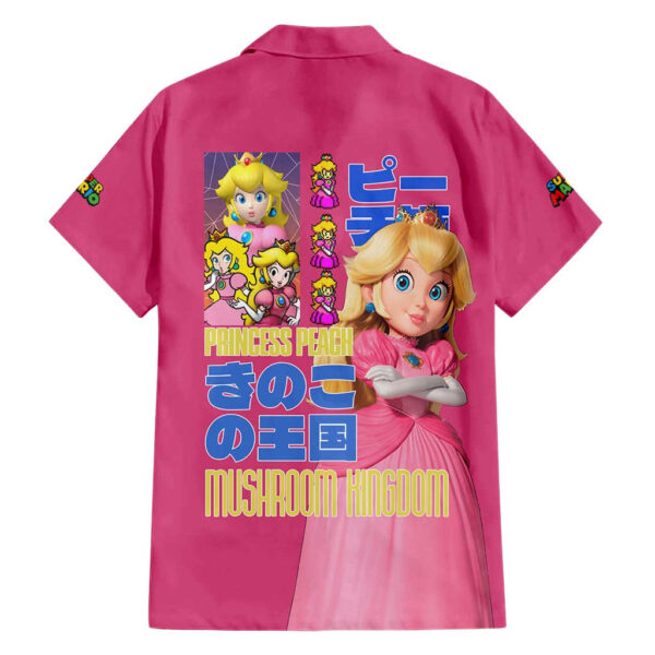 Chemise hawaïenne Peach Mario Bros Anime - Maison Otaku – Image 2