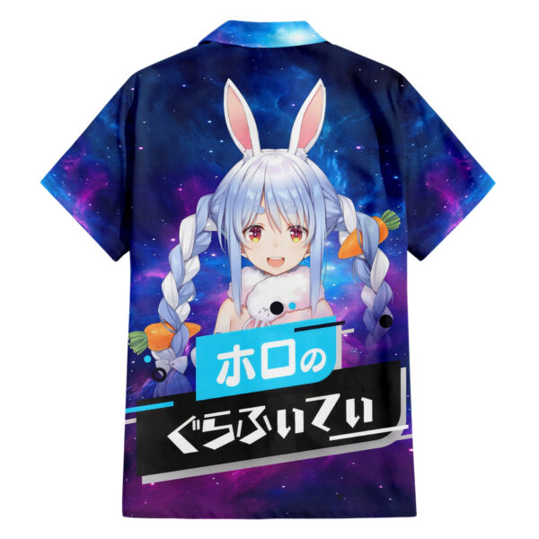Chemise hawaïenne Pekora Usada Holo Live Galaxie - Maison Otaku – Image 2
