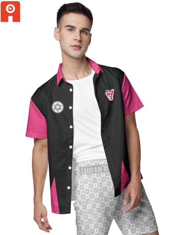 Chemise hawaïenne Uniforme Pokémon personnalisé sombre - Maison Otaku – Image 3