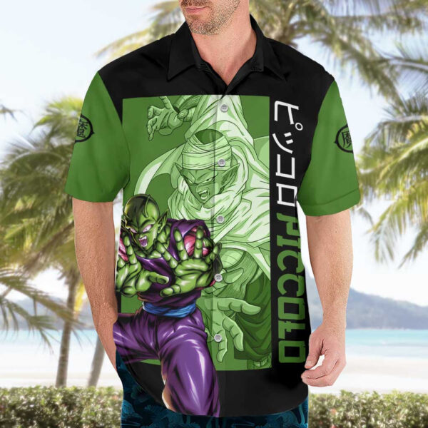 Chemise hawaïenne Piccolo Dragon Ball Z Anime - Maison Otaku – Image 3