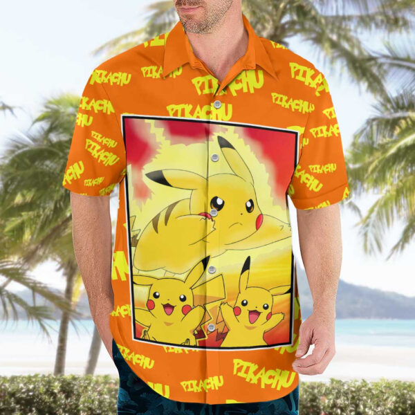 Chemise hawaïenne Pika Pika Chu Pokémon Anime - Maison Otaku – Image 3