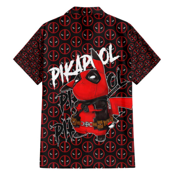 Chemise hawaïenne Pikachu Deadpool Anime Mix Comic - Maison Otaku – Image 2