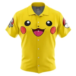 Chemise hawaïenne Visage Pikachu Pokémon - Maison Otaku