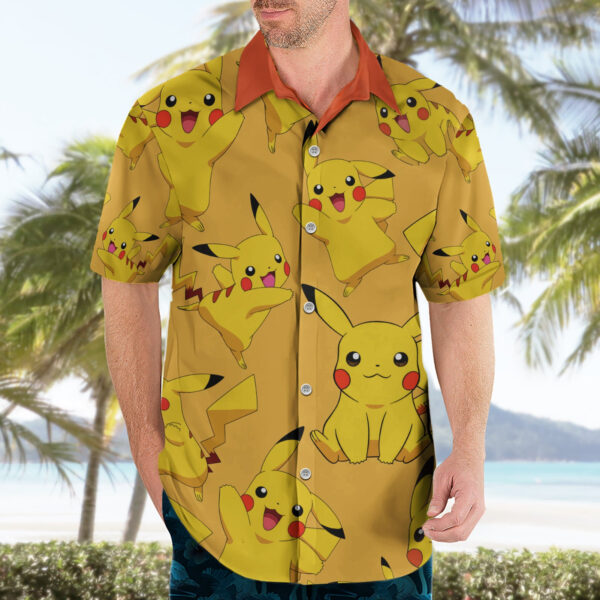Chemise hawaïenne Pikachu Style motif - Maison Otaku – Image 3