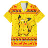 Chemise hawaïenne Pikachu Pokémon Pixel Noël - Maison Otaku
