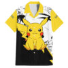 Chemise hawaïenne Pikachu Pokémon Anime Mix Manga - Maison Otaku